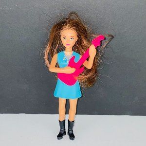 Barbie McDonalds Brown Hair Green Eyed Musician Girl With Guitar Doll Kids Toy